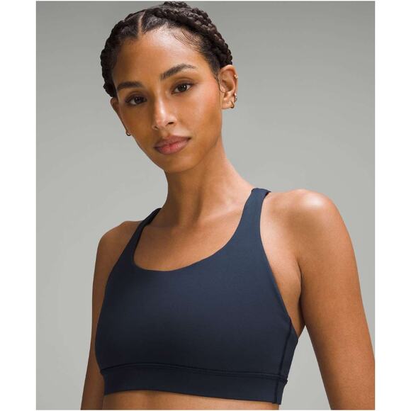 lululemon athletica Other - Lululemon Energy Bra Womens 8 Navy Crossback  Workout Yoga Activewear Sporty